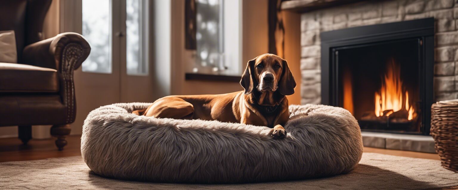 Heated dog bed