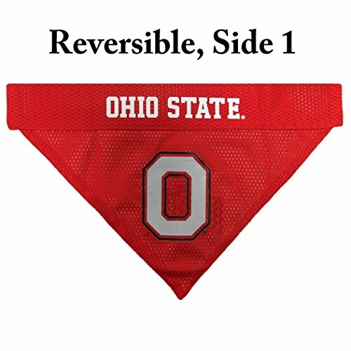 Ohio State reversible pet bandana, side 1