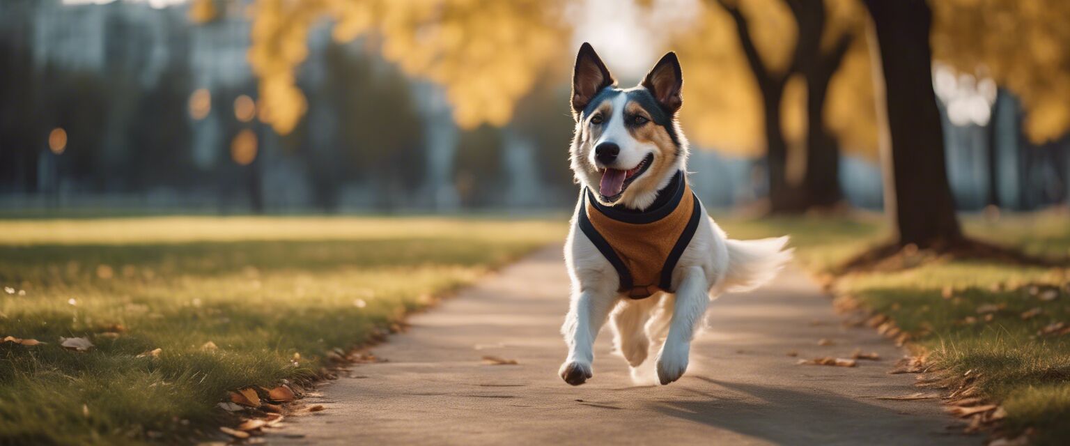 Dog in stylish clothing